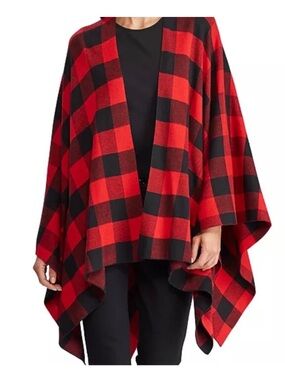 Lauren Ralph Lauren Buffalo Plaid Shawl Wrap